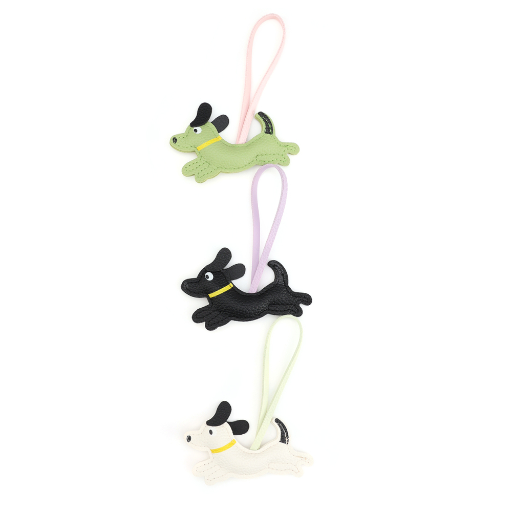 Porte-Clés Pour Sac Femme En Pu Avec Motif Chiot Mignon Image4