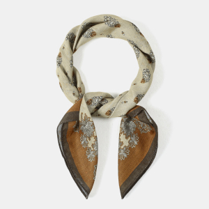 Bandana Rétro À Fleurs En Polyester h5 Image3