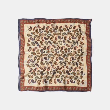 Bandana en polyester à motif cachemire rétro