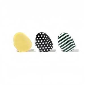 Pinces À Cheveux Pour Femmes En Acétate À Rayures Et Pois Élégants h5 Image3