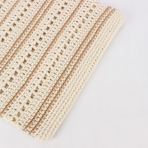 Sacs De Plage Quotidiens Pour Femmes En Coton Tissé Ajouré h5 Image5