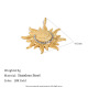 Pendentif Lune et Soleil - Or Image2