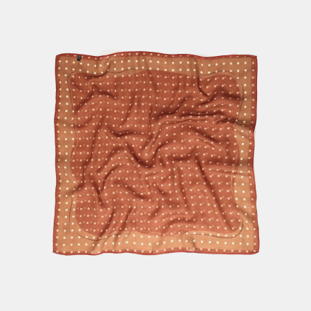 Bandana romantique et élégante à pois fleuris en polyester 2
