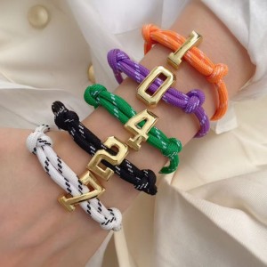 Bracelets Tressés En Laiton Pour Femmes, À La Mode Et Numérotés h5 Image4
