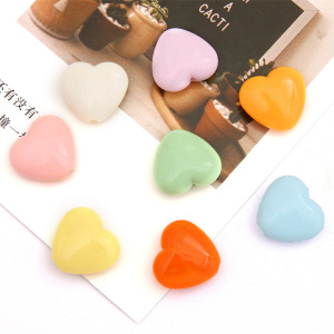 Perles De Bijoux En Acrylique Couleur Or Sweet Heart De La Série Simple h5 Image4