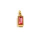 Pendentif rectangulaire en or avec pierre de naissance de décembre - juillet Image7