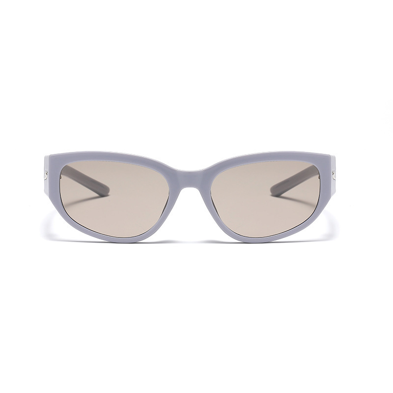 Lunettes De Soleil Femme À Monture Large, Élégantes Et Décontractées, De Couleur Unie Image2