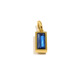 Pendentif rectangulaire en or avec pierre de naissance de décembre - Septembre Image9