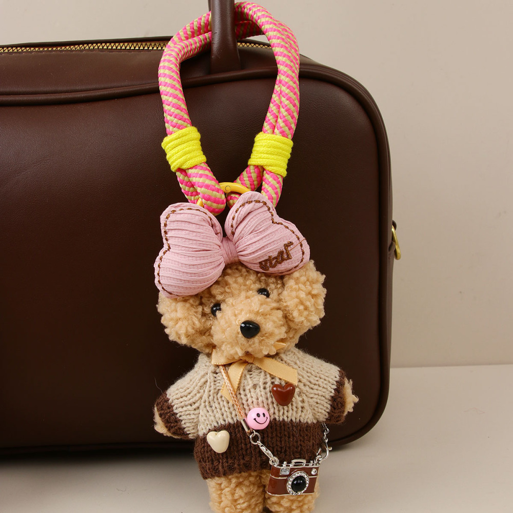 Porte-Clés Pour Sac Femme, Motif Animaux Mignons, Série Simple h5Image4