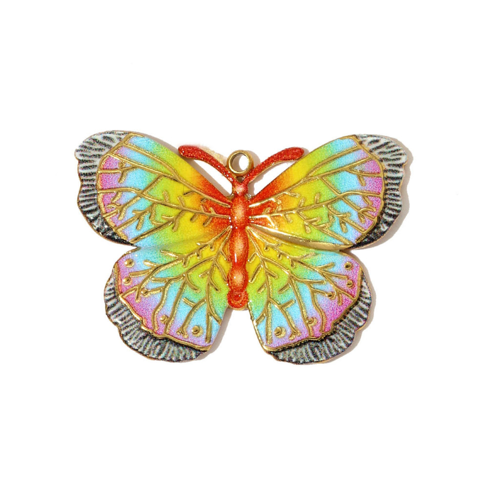 Pendentifs Pour Femmes En Acier Titane Couleur Or Et Coquillage Coloré