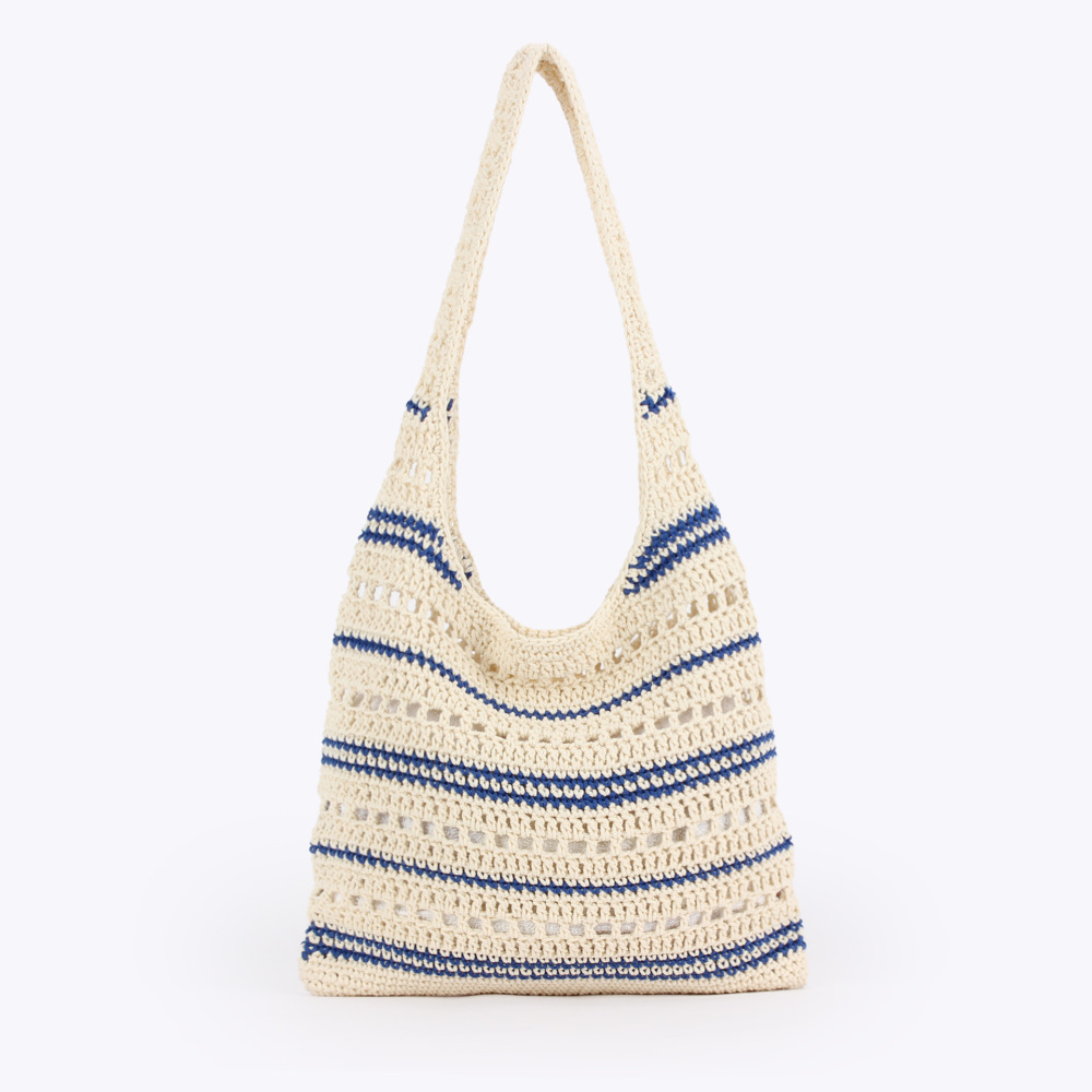 Sacs De Plage Quotidiens Pour Femmes En Coton Tissé Ajouré 
