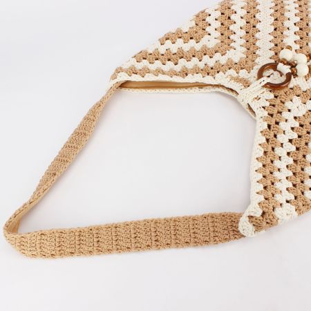 Sacs de plage élégants pour femmes en coton tissé multicolore 2