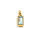 Pendentif rectangulaire en or avec pierre de naissance de décembre - Mars Image3