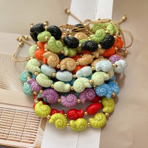 Bracelet Mignon En Coquillages En Céramique Et Perles De Cuivre h5 Image3