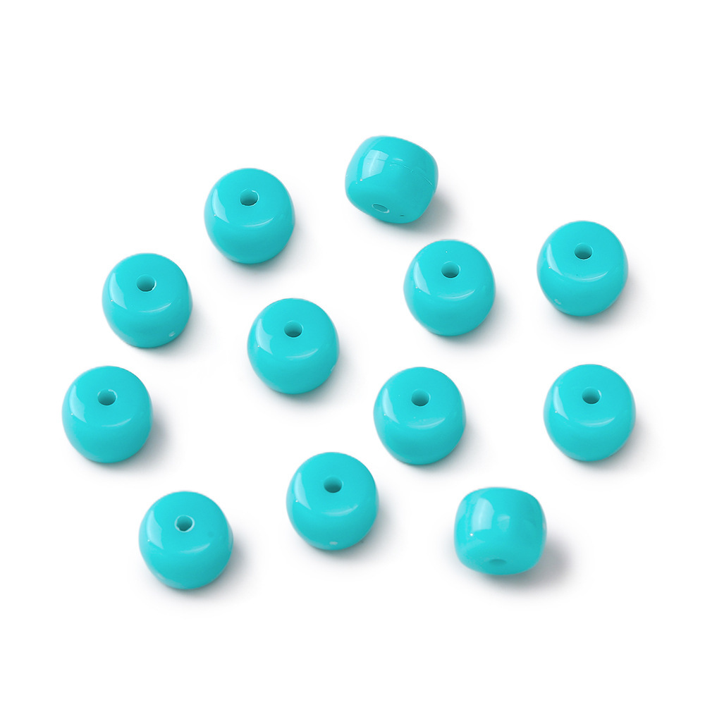 Perles En Acrylique De Couleur Unie Pour La Création De Bijoux En Perles D'Abaque À Faire Soi-Même 