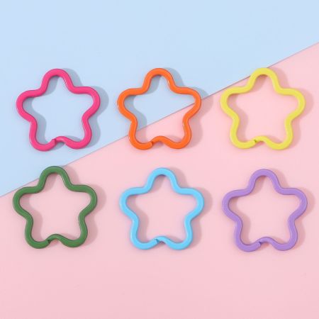 Porte-clés breloques pour femme en alliage, motif fleur douce à faire soi-même