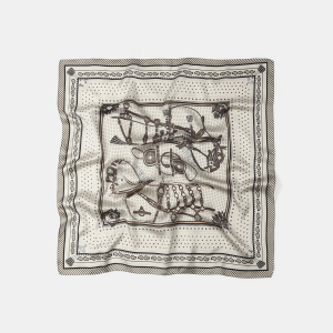 Bandana En Tissu Imitation Soie À Motif Cheval Rétro h5 Image2