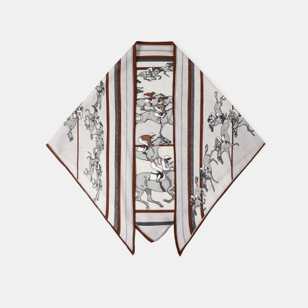Bandana en polyester à motif cheval rétro