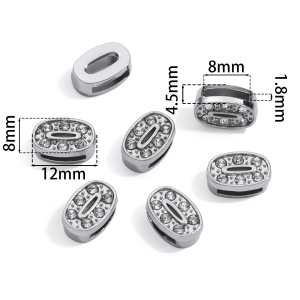 Perles En Alliage Brillantes À Faire Soi-Même, Lettres Et Chiffres, Bijoux. h5 