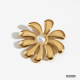 Broche dorée en acier inoxydable 316 (KX009) Image5