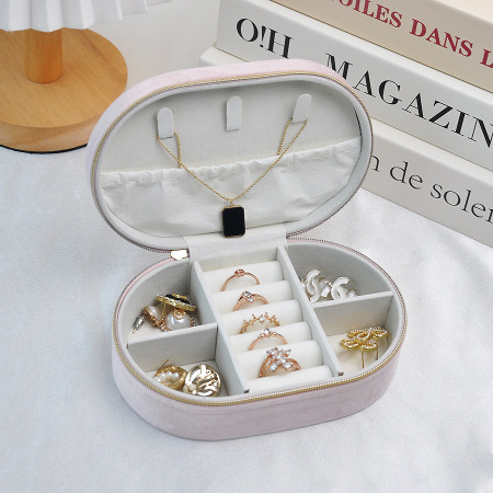 Boîtes à bijoux en velours uni couleur unie, série simple à faire soi-même