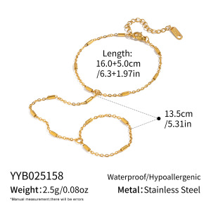 Chaîne Simple En Acier Inoxydable Étanche Couleur Or Pour Femme h5 