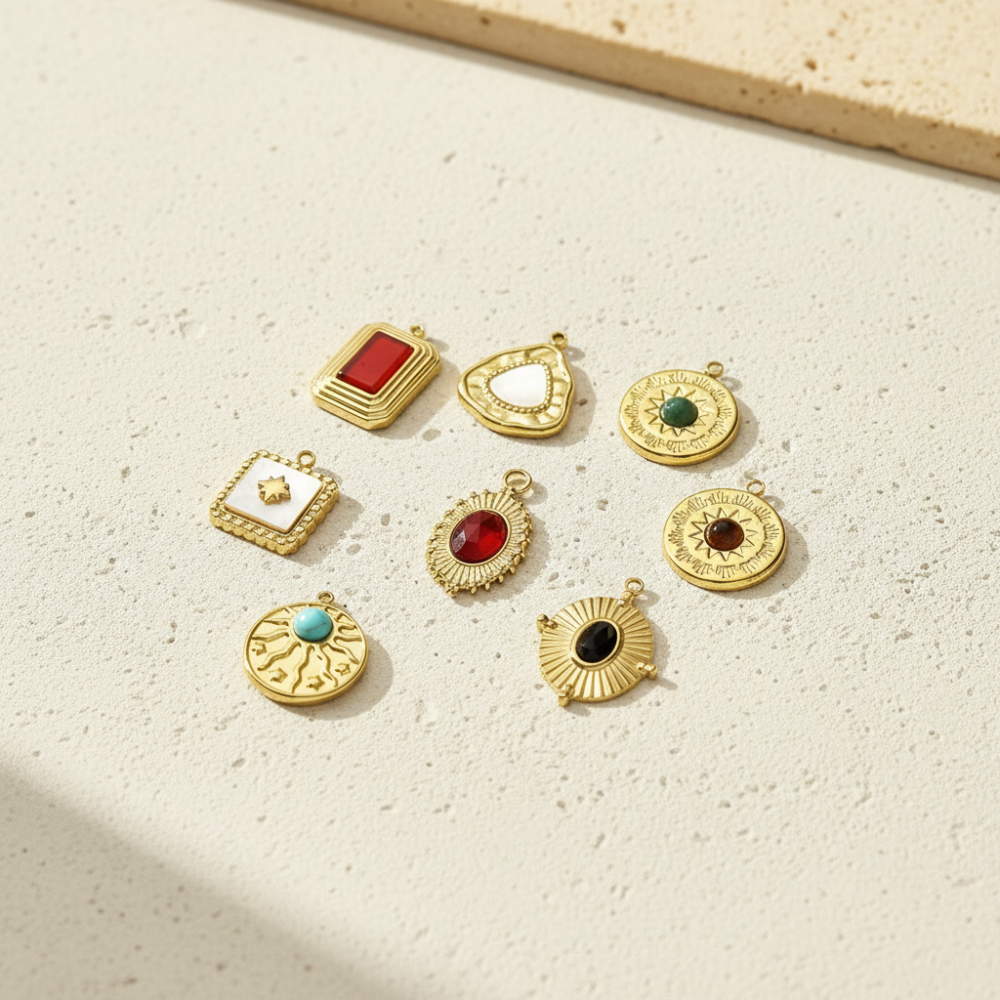 Pendentif Simple En Pierres Naturelles Pour Femme, 1 Pièce Image3