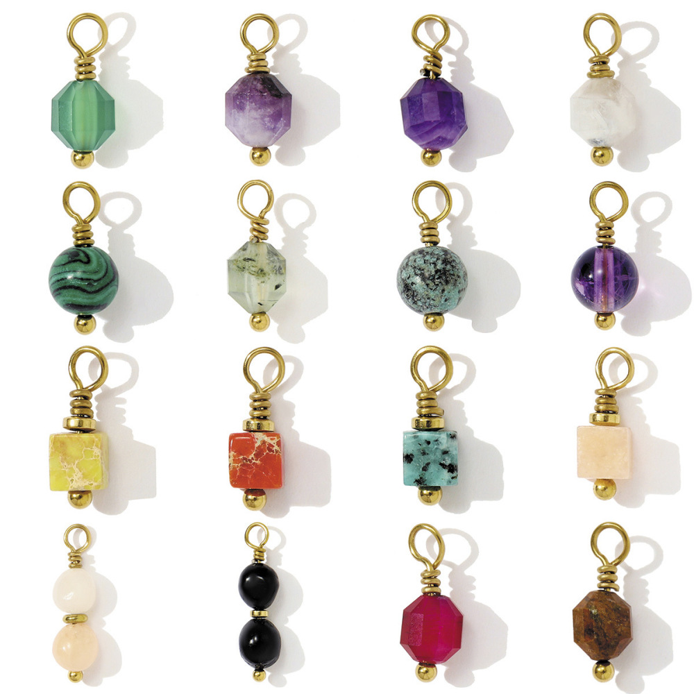 Pendentif Pour Femme En Pierres Naturelles De Forme Irrégulière, 1 Pièce h5Image5