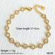 Bracelet rond en or et diamants blancs KB749 Image9