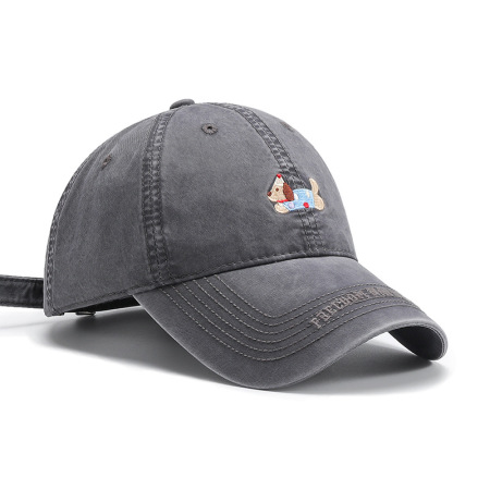 Casquette de baseball pour femme avec broderie chien mignon 2