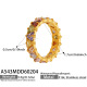 A543 - Bague en zircon mélangé couleur or/N° 6 
