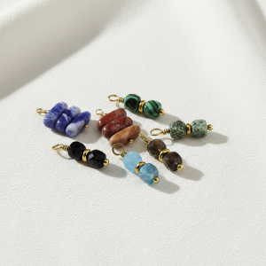 Pendentifs Pour Femmes En Perles Rétro Et Pierres Naturelles, 1 Pièce h5 Image3