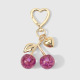 1 porte-clés cerise violette Image2