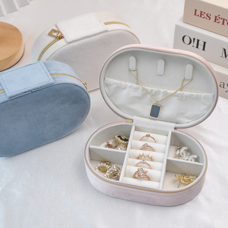 Boîtes à bijoux en velours uni couleur unie, série simple à faire soi-même 2