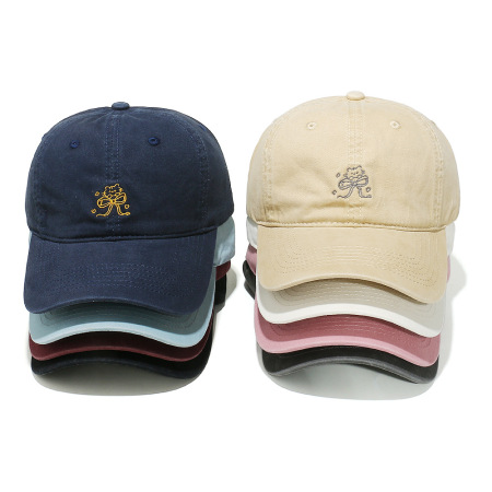 Casquette de baseball femme brodée avec nœud papillon décontracté 2