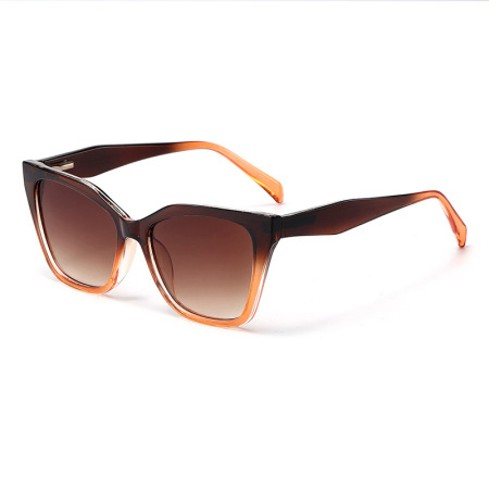 Lunettes de soleil oversize vintage à imprimé léopard pour femmes