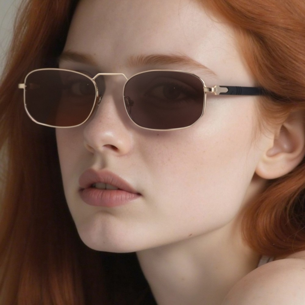 Lunettes De Soleil Femme Simple Series, Couleur Unie Décontractée h5Image4