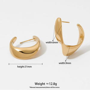 Boucles D'Oreilles Pendantes Pour Femmes, En Acier Inoxydable, Étanches, De Forme Ronde. h5 Image2