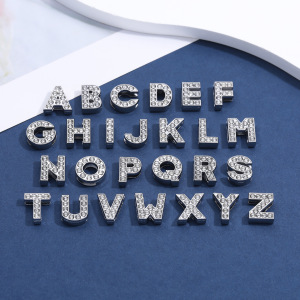 Perles En Alliage Brillantes À Faire Soi-Même, Lettres Et Chiffres, Bijoux. h5 Image6