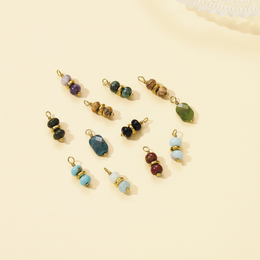 Pendentif Classique Pour Femme En Pierres Naturelles, 1 Pièce h5Image3