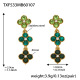 TXF533 - Boucles d'oreilles en zircon vert Image12