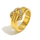 Bague cœur en diamant - Or/numéro 8 Image3