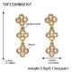 TXF533 - Boucles d'oreilles en zircon blanc Image11
