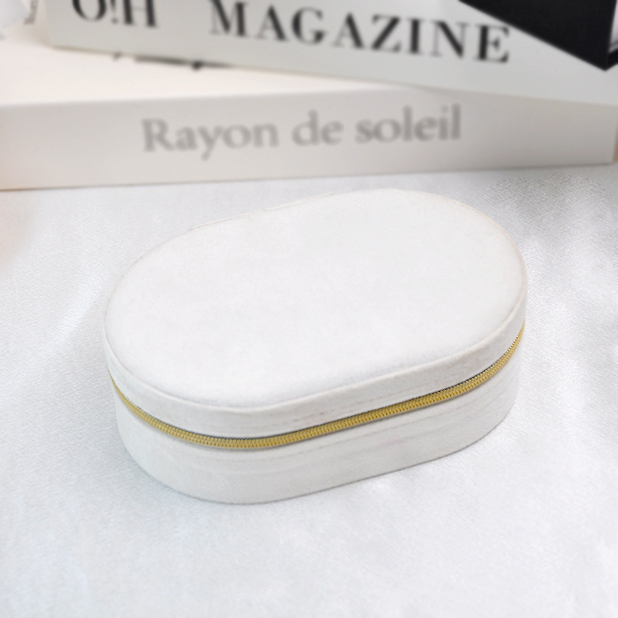 Boîtes À Bijoux En Velours Uni Couleur Unie, Série Simple À Faire Soi-Même 