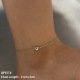 Bracelet de cheville argenté PA514 Image2