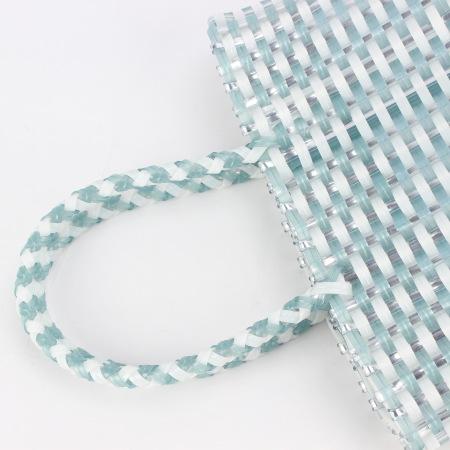 Sacs de plage colorés en PVC tissé pour femmes 2