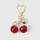 1 porte-clés cerise rouge Image3