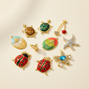 Pendentif Femme Étanche En Acier Inoxydable, Motif Tortue Naturelle (1 Pièce) h5 Image3