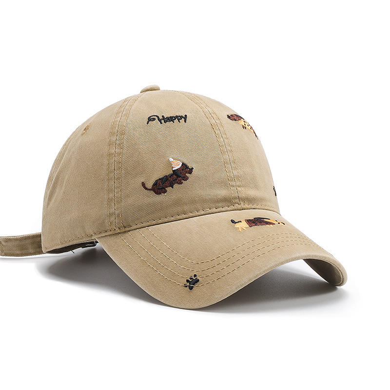Casquette De Baseball Pour Femme Avec Broderie Chien Mignon Image3
