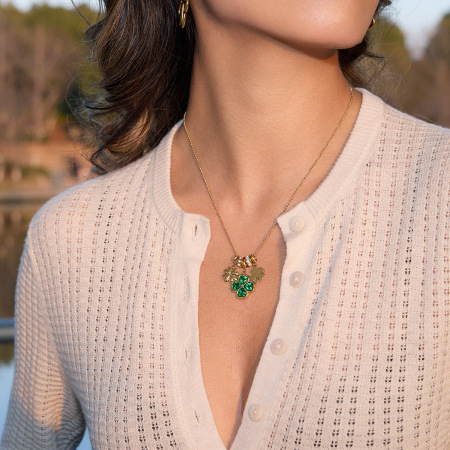 Ensembles de colliers pour femmes en acier inoxydable doré, ornés de trèfles, imperméables et anti-ternissement